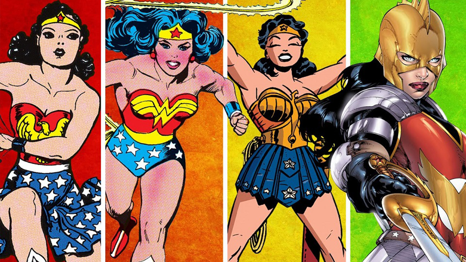 Marina Chaqueta Rebaño Infografía: La evolución del traje de Wonder Woman