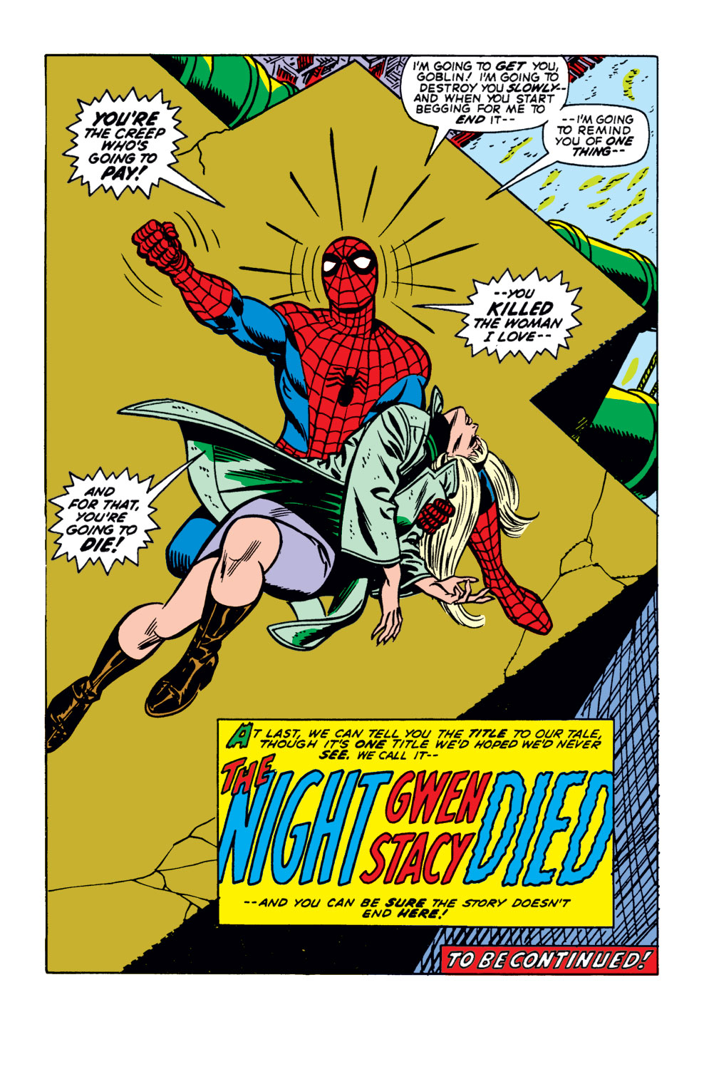 Los últimos momentos de Mary Jane y Gwen Stacy juntas