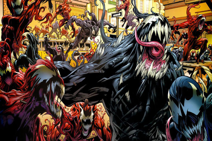 Venom y sus batallas contra otros simbiontes en los cómics