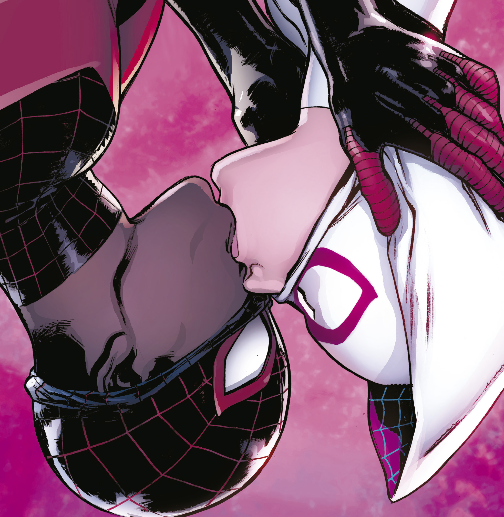 Miles Morales y Gwen Stacy, amor a través del multiverso. 
