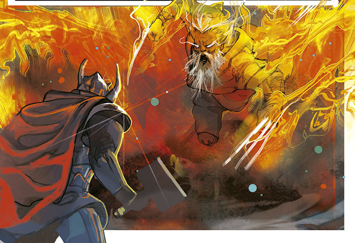 Las ilustraciones cósmicas de Christian Ward en Thor