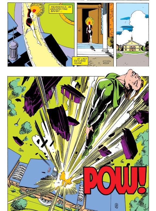 Las travesuras de Rogue en el destino de Captain Marvel