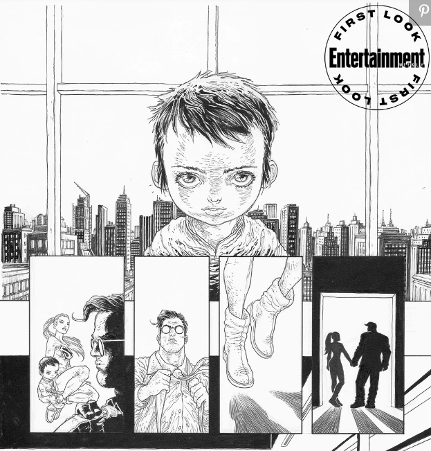 Viñeta de Fran Miller y su cómic The Dark Knight Returns: The Golden Child