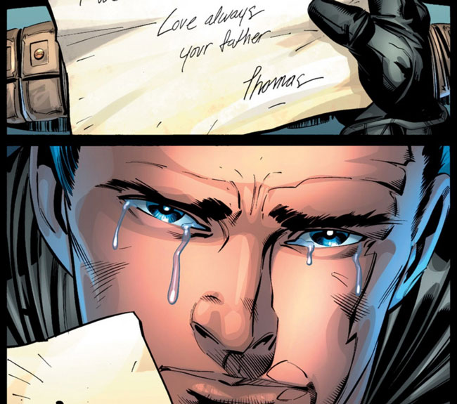 Batman llorando.