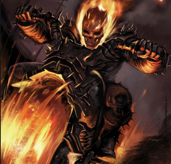 Hell Cycle e sun vehículo en Marvel.