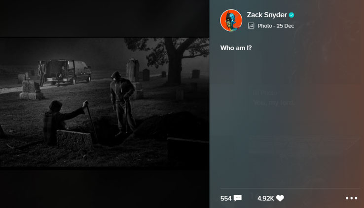 Fotos de la Justice League de Zack Snyder con frases de Excalibur