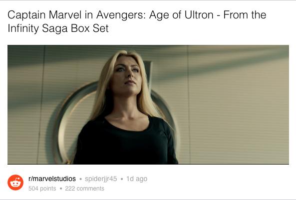 Captain Marvel hubiera debutado en Avengers: Age of Ultron