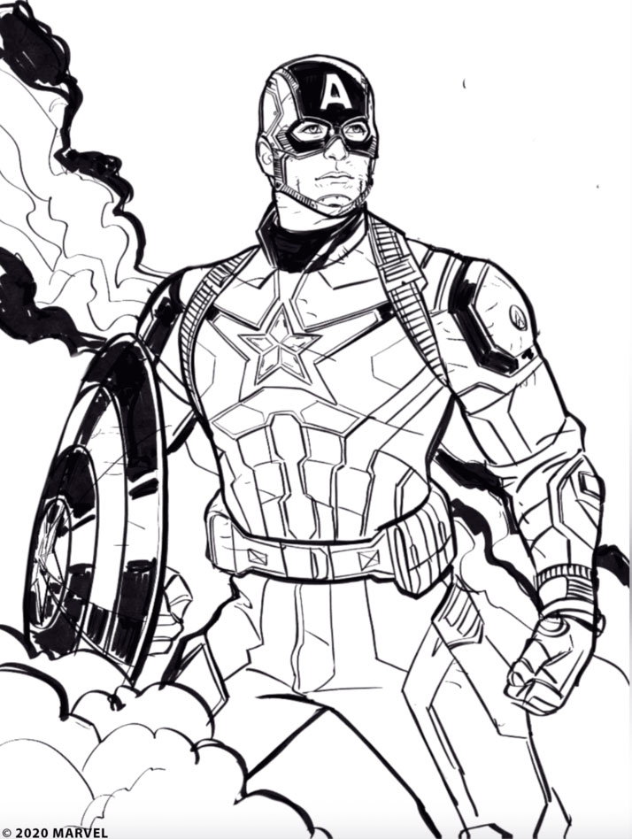 Aprende a dibujar al Capitán América con Ryan Meinerding de Marvel Studios