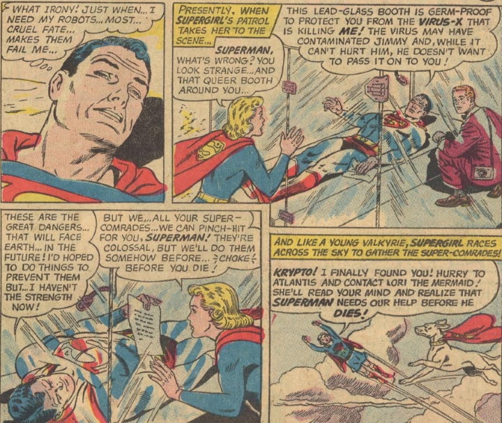 Superman ya sabe lo que es guardar la cuarentena por un virus