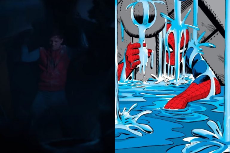 La escena de Spider-Man: Homecoming inspirada en los cómics en nuevo arte conceptual