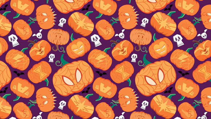 Halloween al estilo Marvel con los fondos virtuales para videollamadas