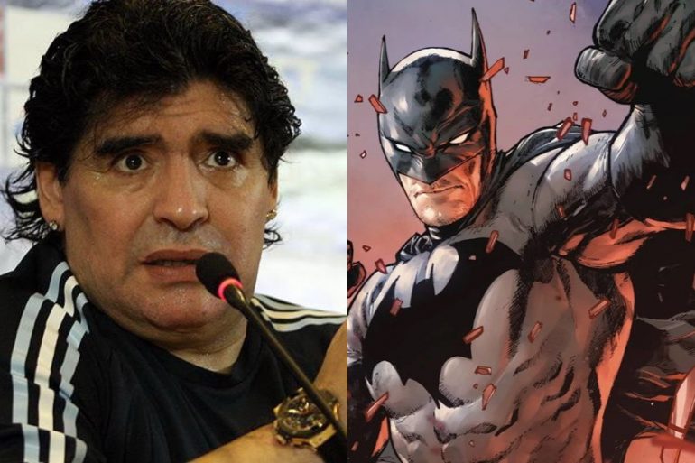 El día en que Batman y Maradona se unieron por una buena causa