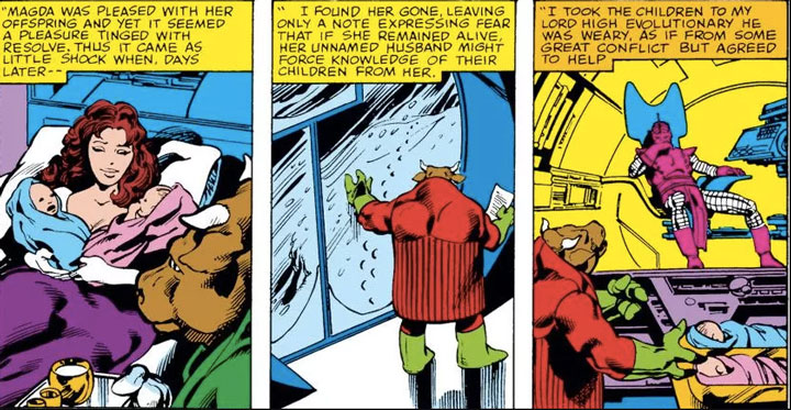 Cómics de la historia de Wanda y Vision