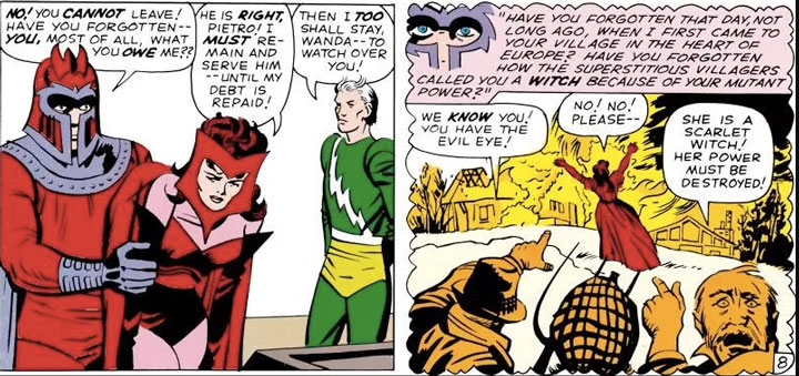 Cómics de la historia de Wanda y Vision