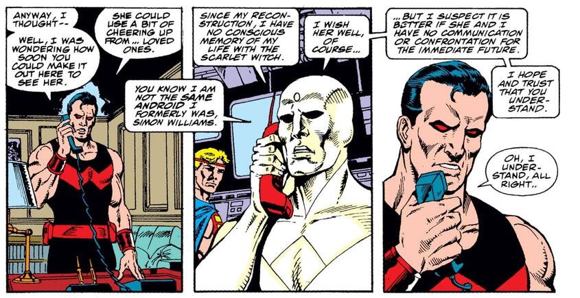 La historia de amor de Scarlet Witch y Vision