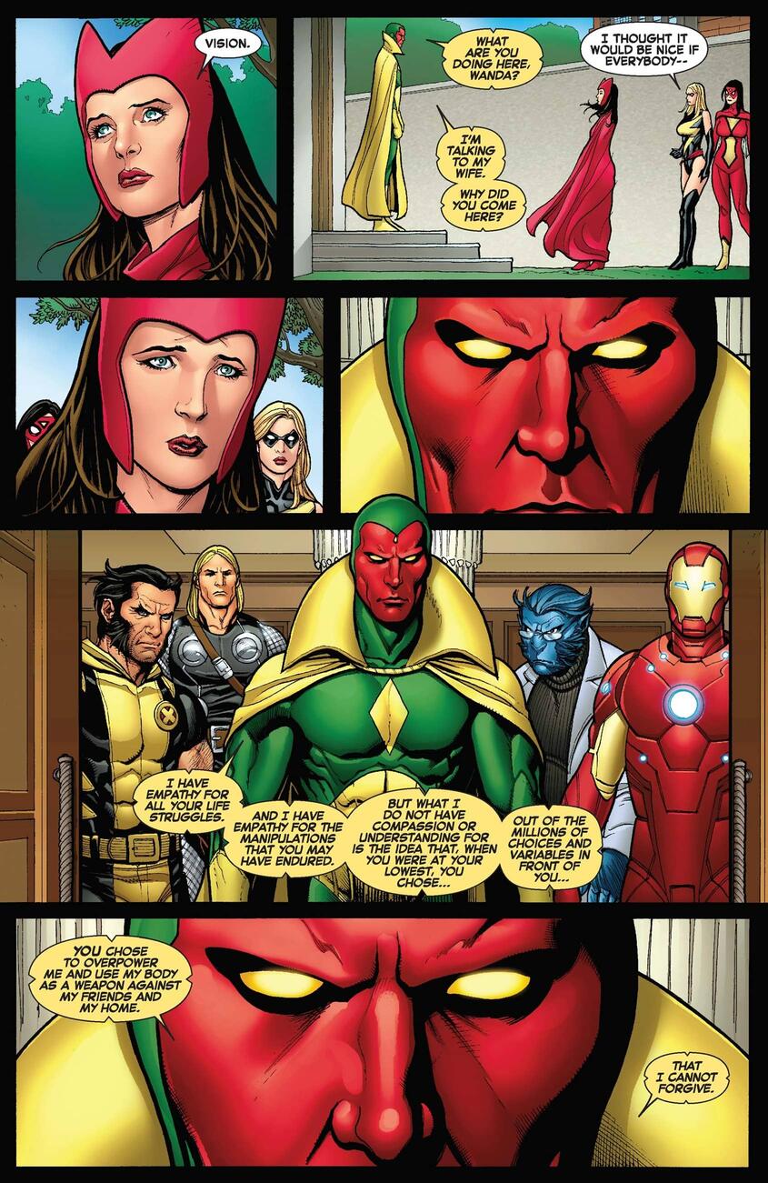 La historia de amor de Scarlet Witch y Vision