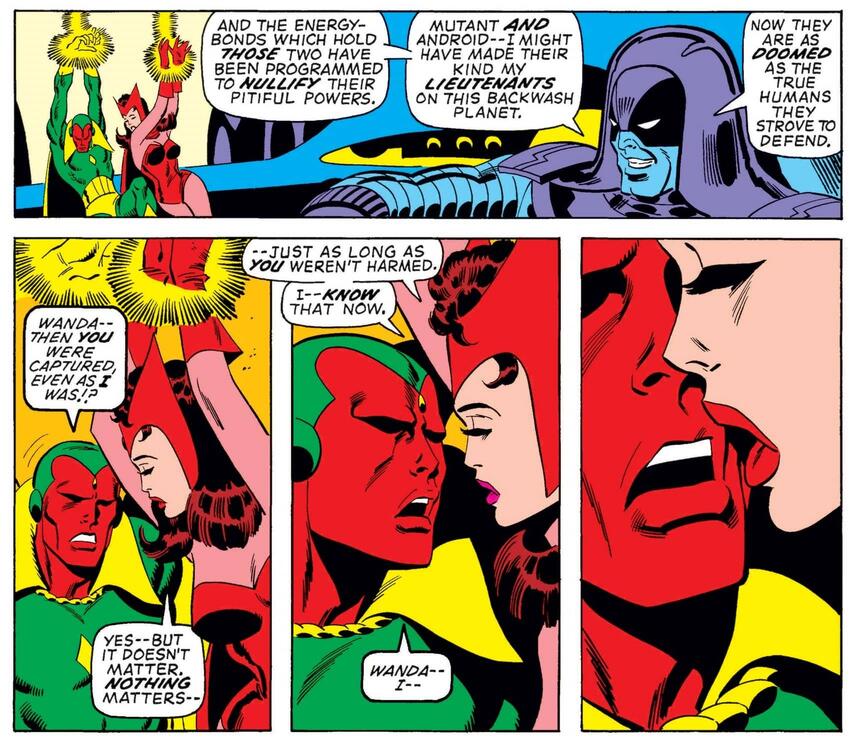 La historia de amor de Scarlet Witch y Vision