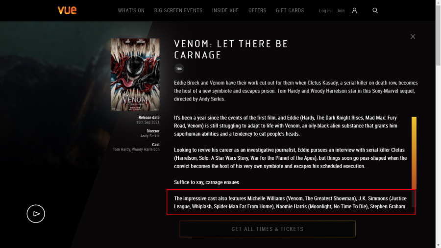 J.J. Jameson sería parte de Venom: Let There Be Carnage