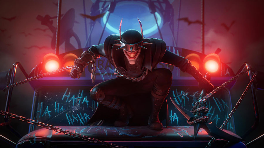 Así luce el skin de Batman Que Ríe en Batman/Fortnite: Fundación