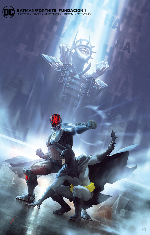 Llega Batman/Fortnite: Fundación #1 con el atuendo de Batman Que Ríe