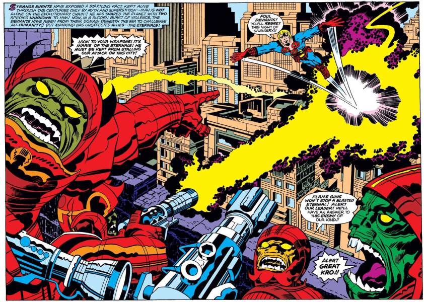 La huella de Jack Kirby en las páginas de Eternals