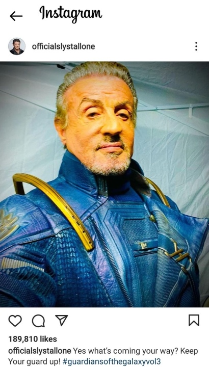 Sylvester Stallone confirma su regreso a Guardians of the Galaxy Vol. 3