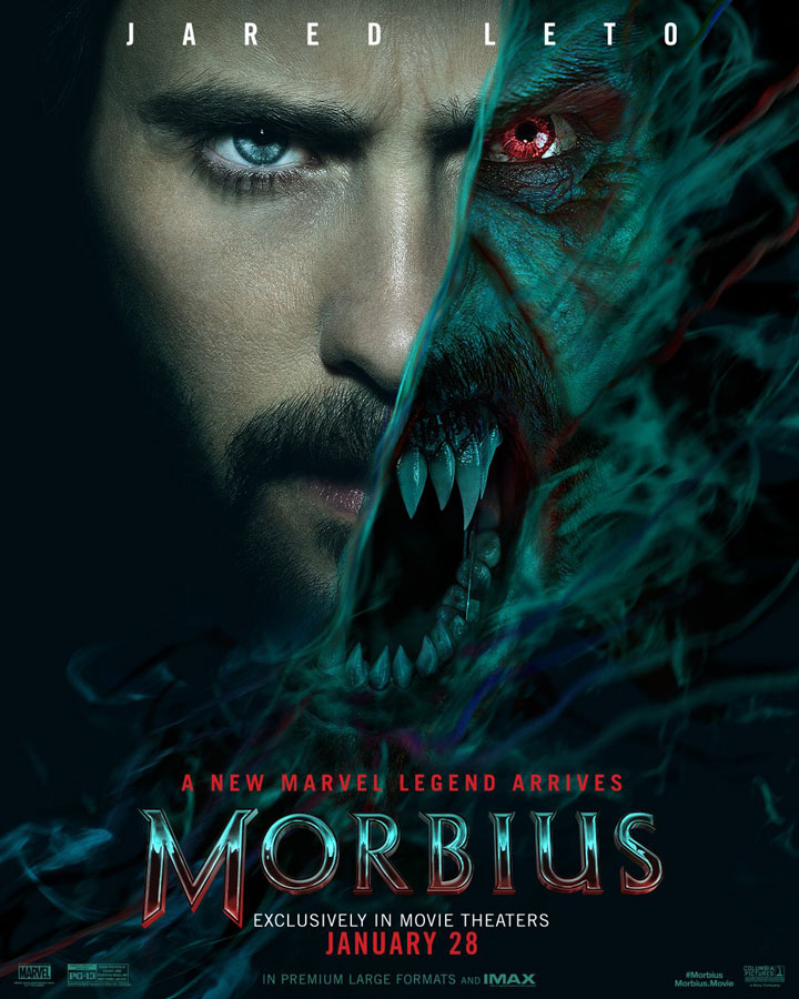 Morbius: brutales nuevos póster y clip