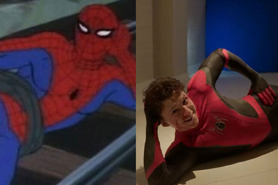 He Did It Again! Tom Holland Recreates Another Spider-Man Meme - Bullfrag
