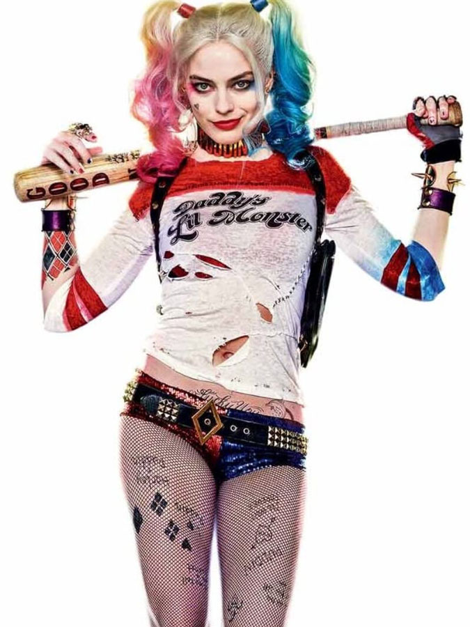 Así lucía Margot Robbie en la prueba de vestuario de Harley Quinn