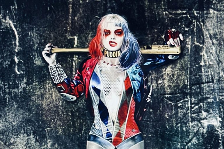 Así lucía Margot Robbie en la prueba de vestuario de Harley Quinn