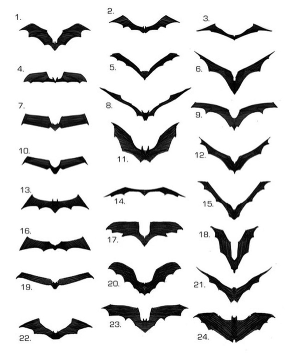 Estos fueron los diseños descartados para el logo de The Batman