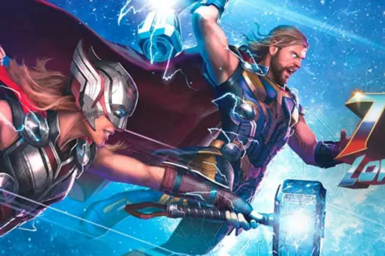 Así lucen Thor y Jane Foster en primer arte oficial de Thor: Love and Thunder