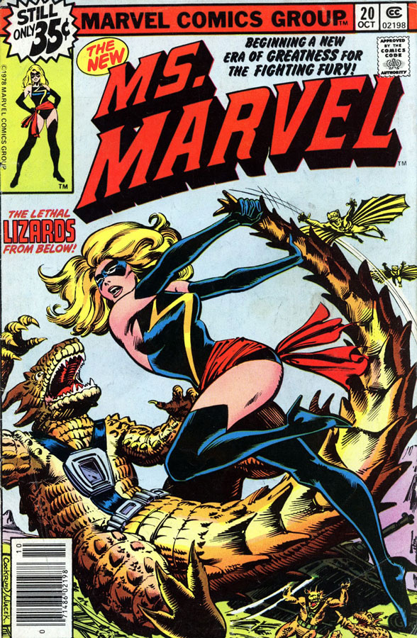 Nueva imagen de Ms Marvel con referencia al traje negro de Carol Danvers