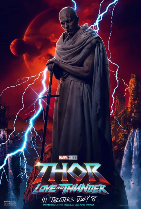 Descubre los nuevos pósters individuales de Thor: Love and Thunder