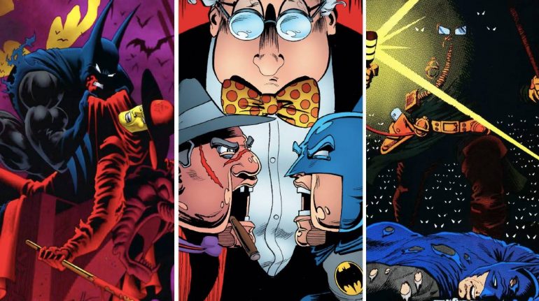 Cinco personajes creados por Alan Grant para los cómics de Batman 